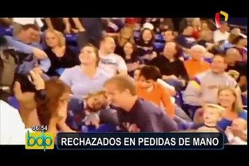 VIDEO: personas rechazadas en pedidas de mano