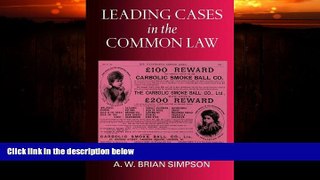 complete  Leading Cases in the Common Law