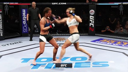 Ronda Rousey vs Miesha tate - Full Fight (Simulation)