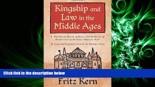 complete  Kingship and Law in the Middle Ages: I. The Divine Right of Kings and the Right of