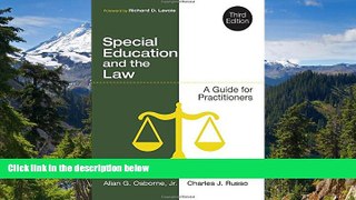 Must Have  Special Education and the Law: A Guide for Practitioners  READ Ebook Full Ebook