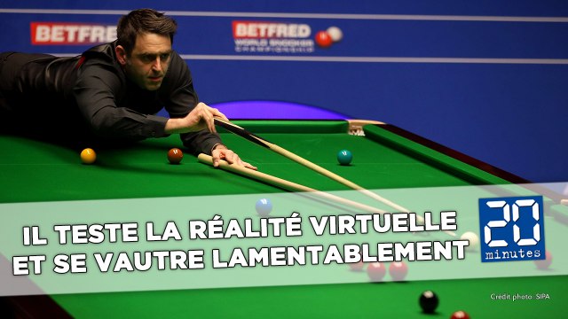 Un champion de snooker teste la réalité virtuelle et se vautre lamentablement