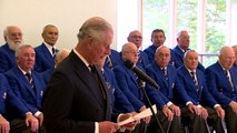 Prince Charles delivers a speech to Aberfan mourners