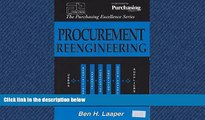READ book  Procurement Reengineering (Purchasing Excellence Series)  FREE BOOOK ONLINE