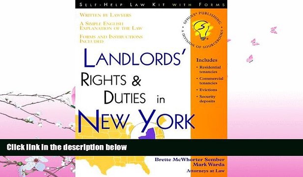 different Landlords Rights and Duties in New York (Self-Help Law Kit With Forms)