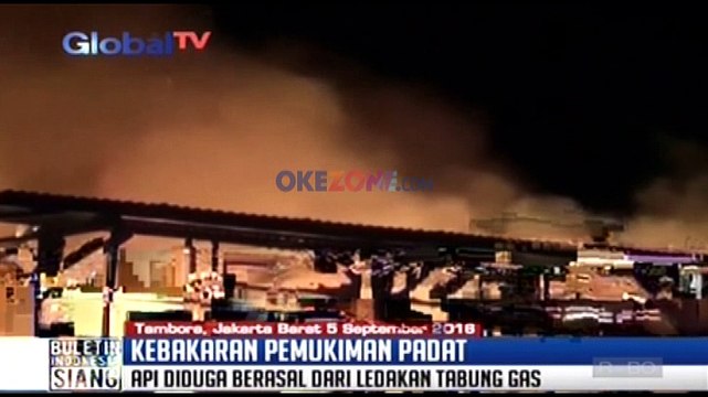 Kebakaran Pemukiman Padat di Tambora
