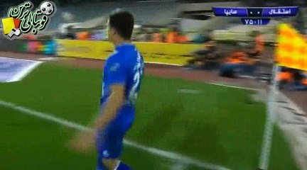 گل اول بازی استقلال و سایپا