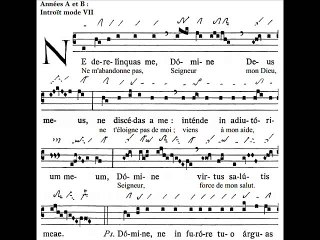 Introitus Ne derelinquas me, Dominica XXXI TpA (31 TO)
