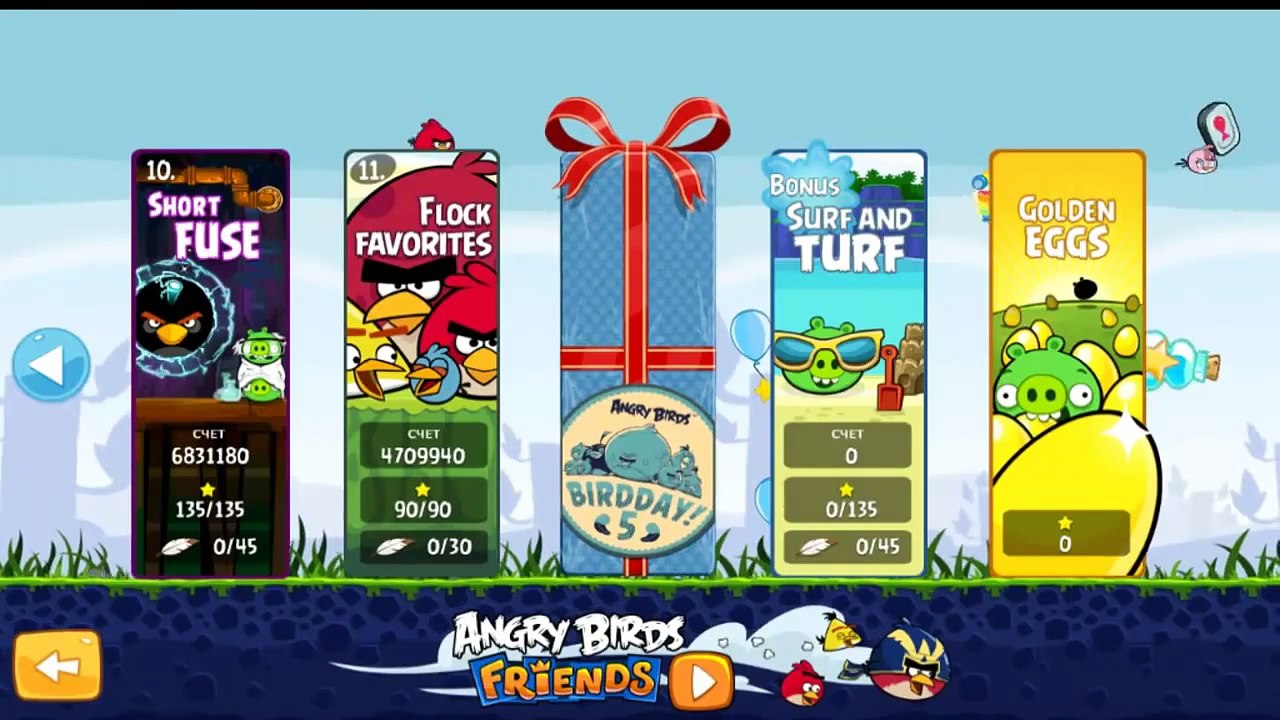Angry Birds Birdday 5 All levels
