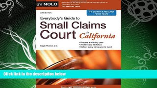 different   Everybody s Guide to Small Claims Court in California (Everybody s Guide to Small
