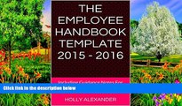 Deals in Books  The Employee Handbook Template 2015 - 2016: Including Guidance Notes For Employers