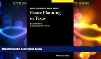 Big Deals  Estate Planning in Texas: What you Need to Know  Best Seller Books Most Wanted