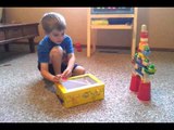 Creative Kid Builds Homemade Angry Birds Game