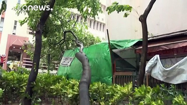 Hong Kong balayée par le typhon Haima, moins violent qu'aux Philippines