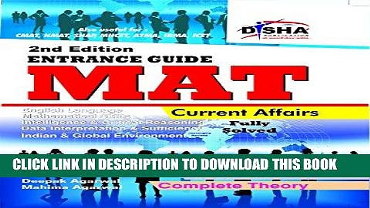[PDF] Complete Guide for MAT and other MBA entrance exams 2nd Edition Full Online