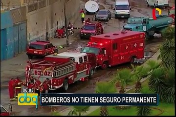 Bomberos no tienen seguro permanente pese a arriesgada labor