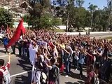 Estudiantes de la Ucab protestaron los anuncios del CNE