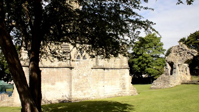 _DSC2675 Dans le Somerset, Glastonbury Abbey du 8ème à 1539, CLIPS JOINTS Panoramiques