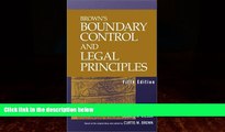 Books to Read  Brown s Boundary Control and Legal Principles  Full Ebooks Most Wanted