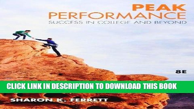 [Read PDF] Peak Performance: Success in College and Beyond Download Online