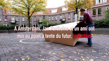 Une tente en carton recyclable pour révolutionner les festivals