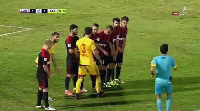 Deniz Turuc Goal 1-2 Gaziantepspor vs Kayserispor 21.10.2016 HD