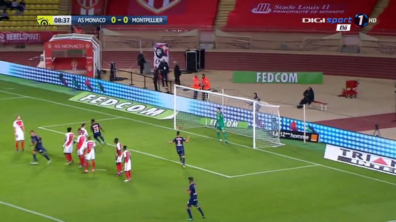 Ryad Boudebouz Goal HD - Monaco 0-1 Montpellier - 21-10-2016