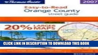 [Free Read] The Thomas Guide 2007 Easy-to-Read Orange County street guide Full Online