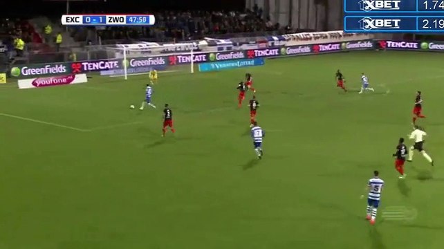 Queensy Menig Goal HD - Excelsior 0-1 PEC Zwolle - 21.10.2016 HD