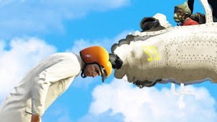 HEADBUTT THE PLANE! (GTA 5 Funny Moments)