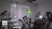 See the 'Ghostbusters' trap Slimer without any special effects in this homemade remake