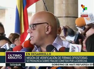 Rodríguez: suspensión de CNE a firmas de referendo, acto de justicia