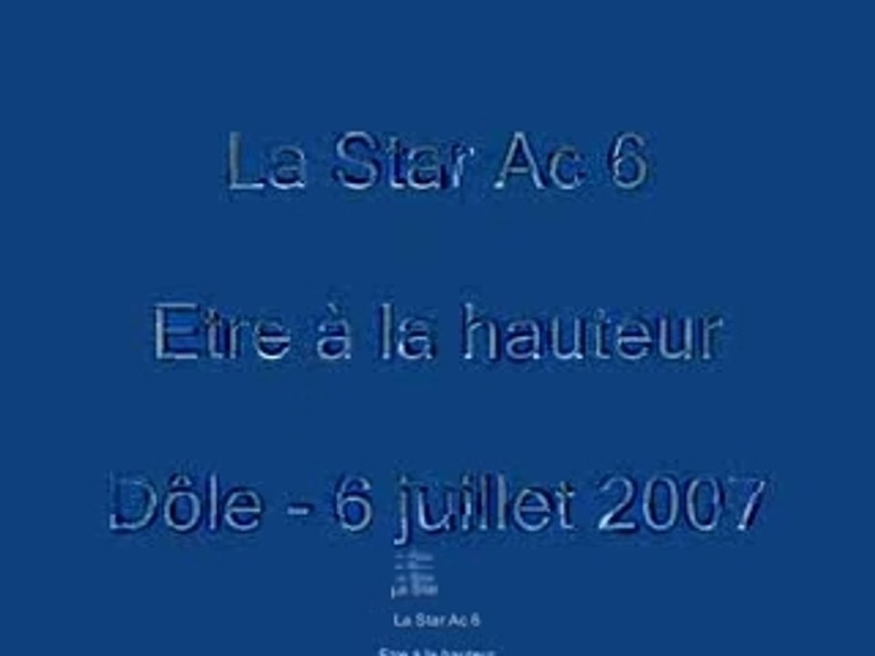 Etre à la hauteur - Dôle