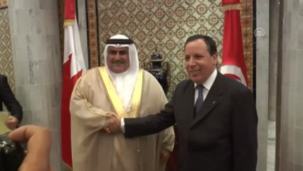 Bahreyn Dışişleri Bakanı El Halife, Tunus'ta