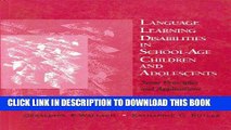 [Free Read] Language Learning Disabilities in School-Age Children and Adolescents: Some Principles