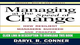 [Free Read] Managing At the Speed of Change Free Online