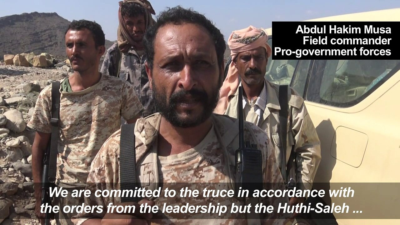 Yemeni pro-government fighters accuse rebels of breaching truce