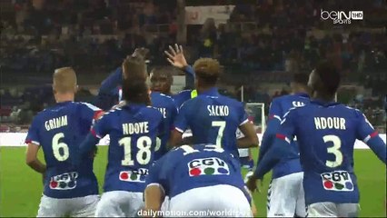 Stephane Sparagna own Goal HD - Strasbourg 2 - 1 Auxerre - 21.10.2016