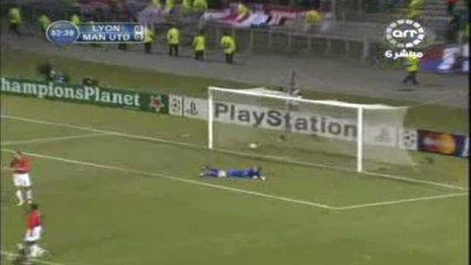 اهداف مباراة ليون و مانشستر يونايتد 1-1 2008
