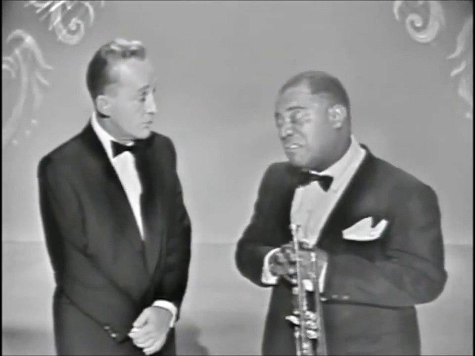 LOUIS ARMSTRONG & BING CROSBY – Basin Street Blues / Lazy Bones (1959, HD)