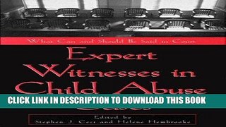 [PDF] Expert Witnesses in Child Abuse Cases: What Can and Should Be Said in Court Popular Online