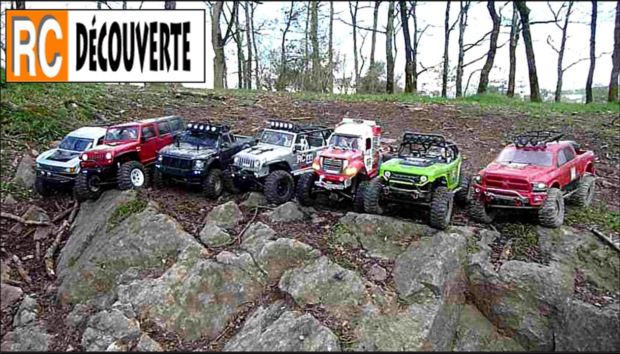 Modelisme nantes : 7 Scale 4x4 Komodo Scx10 Jeep Honcho DeadBolt Ram Camion de pompier sur Rochers Racines Gorges 44