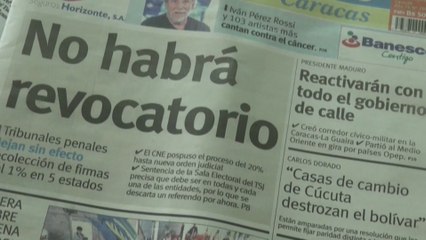 Celebraciones del chavismo y críticas de la oposición tras suspensión del revocatorio