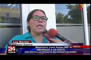 México: niño de 7 años es amarrado para que no se drogue