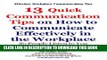 Best Seller 13 Quick Communication Tips on How to Communicate Effectively in the Workplace So