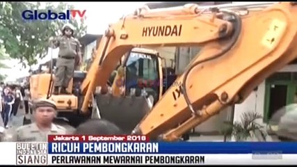 Penggusuran Rawajati, Warga dan Satpol PP Bentrok