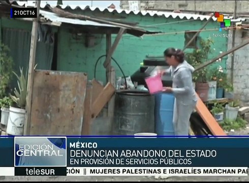 México: sectores más pobres carecen de acceso a servicios básicos