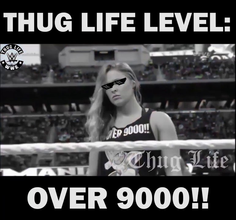 Thug Life Level - The Rock and Ronda Rousey in WWE