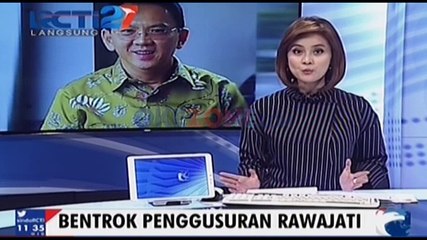 Tanggapan Ahok Perihal Penggusuran Rawajati