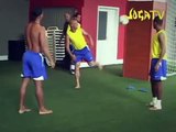 Freestyle Football Ronaldinho Robinho and Roberto carlos and Stickman